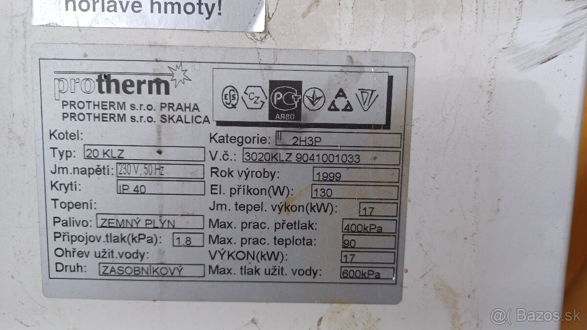 Riadiaci panel pre Protherm KLZ 20 - 3