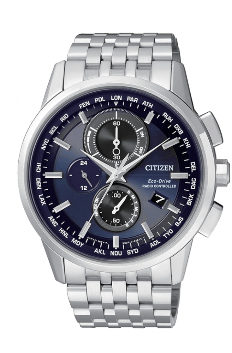 CITIZEN - Radio controlled H804, Eco-Drive, 43 mm modré - 3