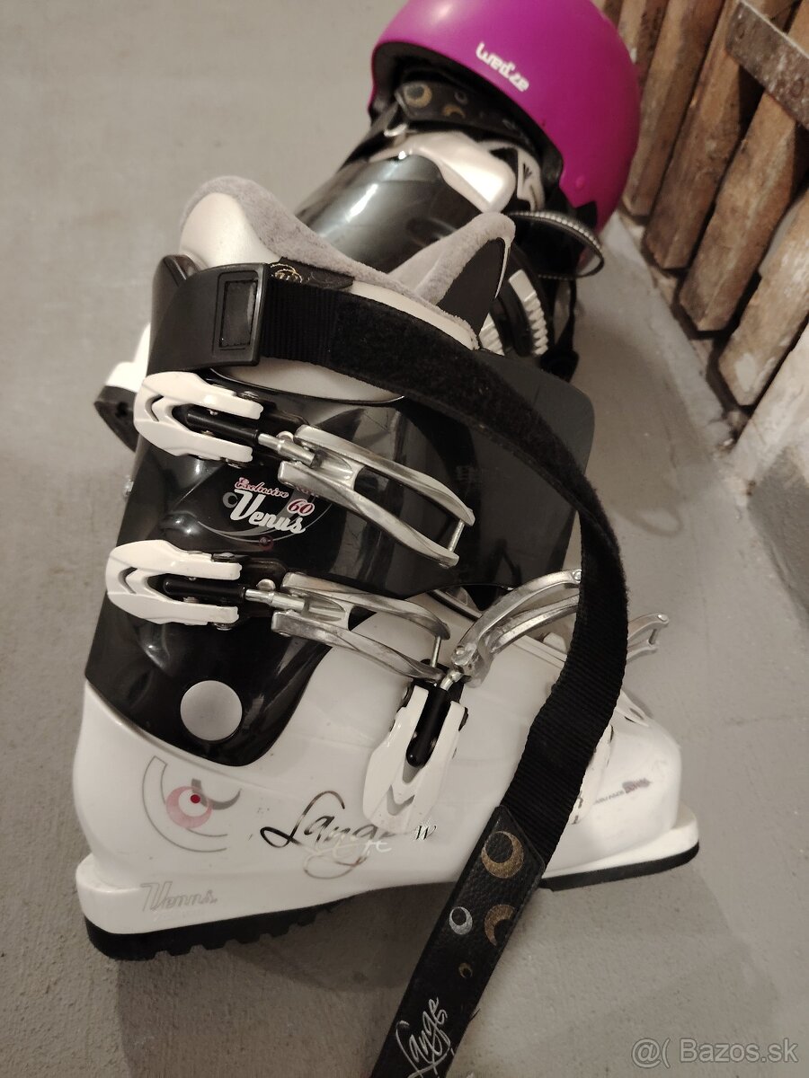 Detské lyže+lyziarky+palice+prilba - 3