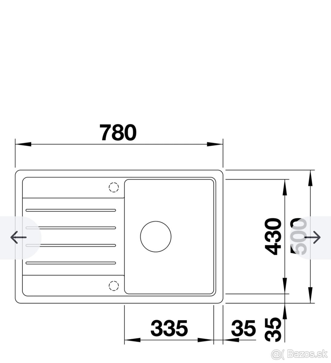 Blanco Legra 45 S Granitový drez - 3