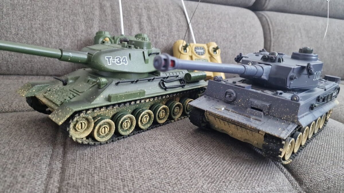Sada RC Tankov Tiger I a T-34 (2ks) NOVÉ - 3