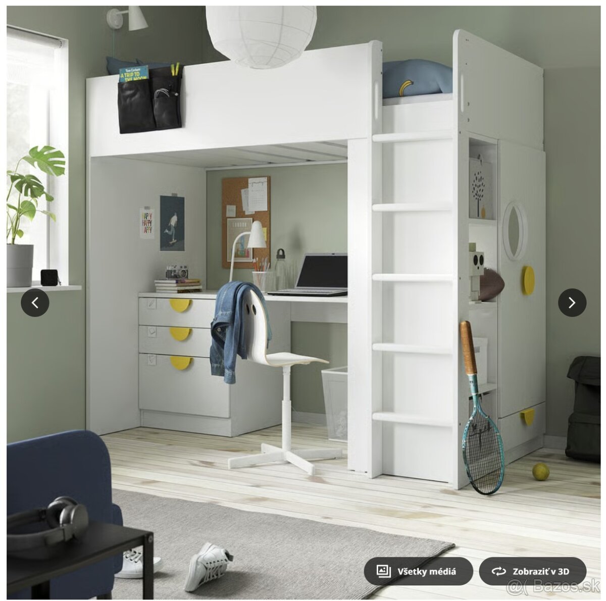 Poschodová posteľ IKEA SMÅSTAD - 3