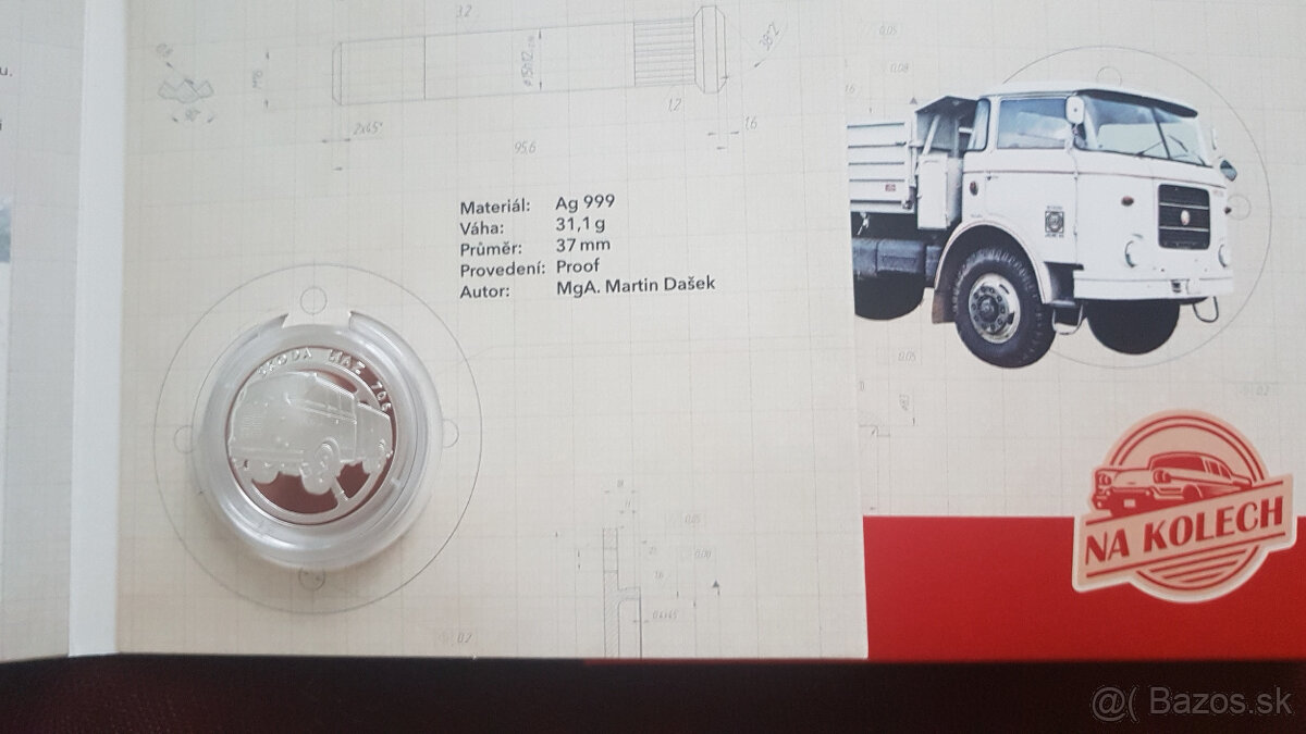 Strieborné mince Na kolesách - nekompletný ročník 2023 - 3