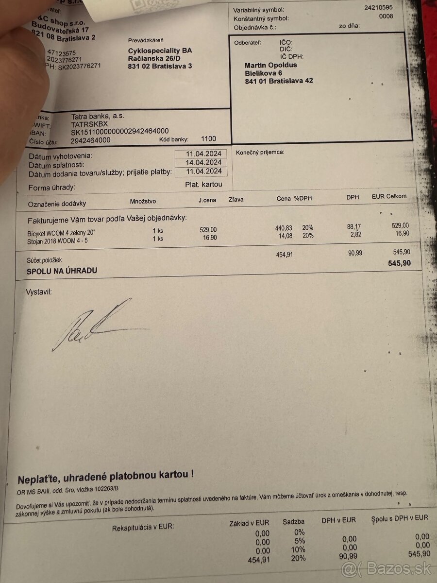 Desky bicykel Woom 4 - 100% stav a v zaruke. - 3