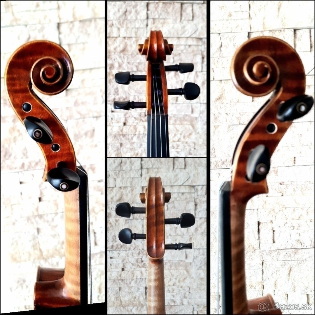 husle 4/4 model Stradivari ( gold-orange oil) - 3