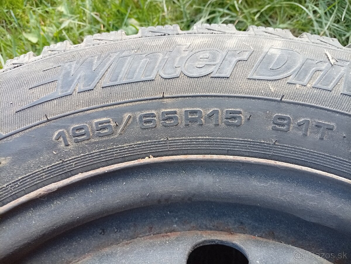 Predám zimné pneumatiky 195/65r15 - 3