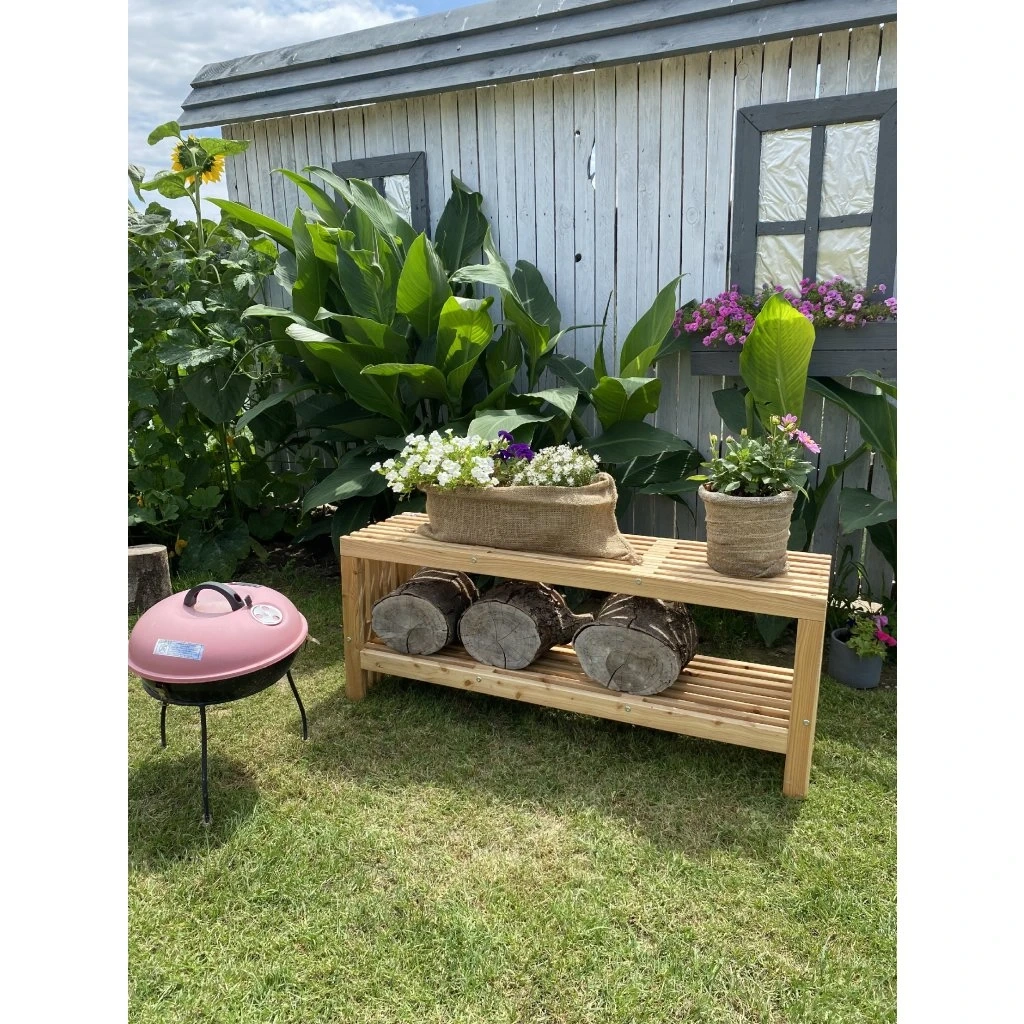 Robustná záhradná lavica FREJA s úložným priestorom - 3