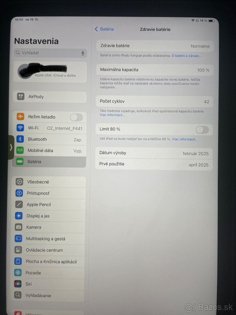 Predám Apple iPad 11-inch iPad (A16) Wi-Fi + Cellular 128GB - 3