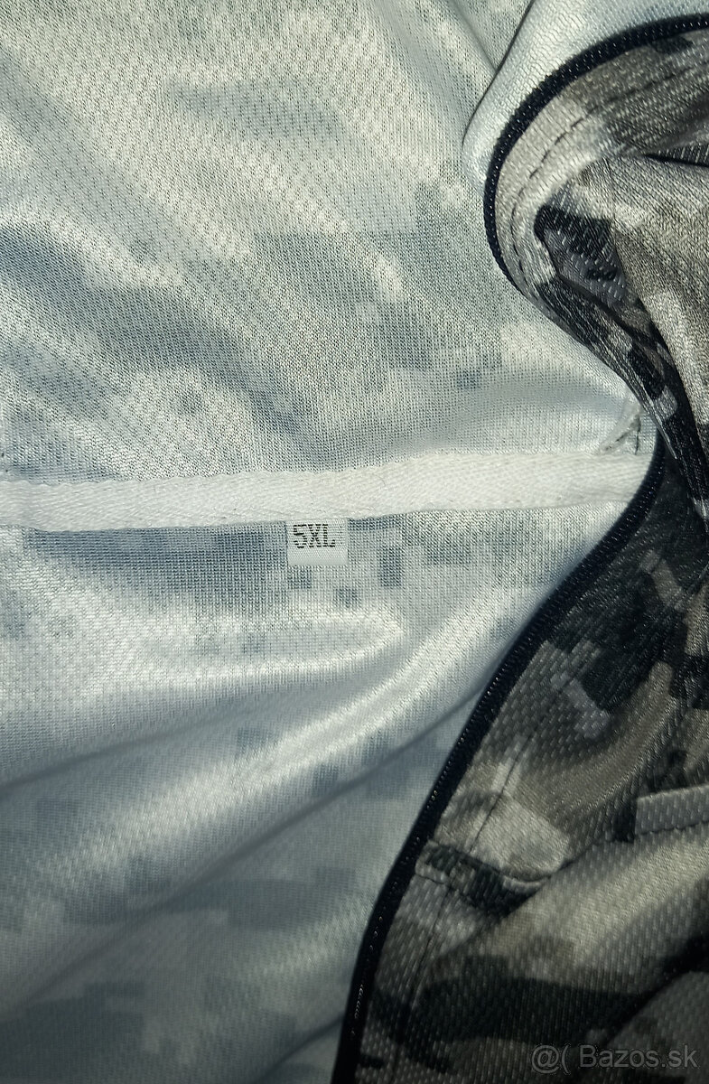 novu 5XL, alebo 64-66, sportovu asymetricku mikinu s Kapucňo - 3