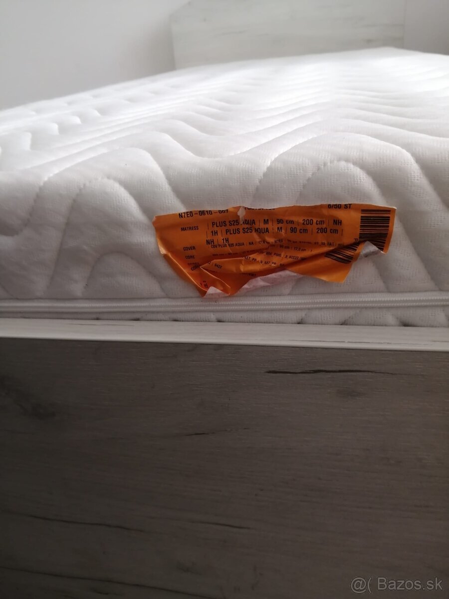 Jednolôžková posteľ s matracom - 3