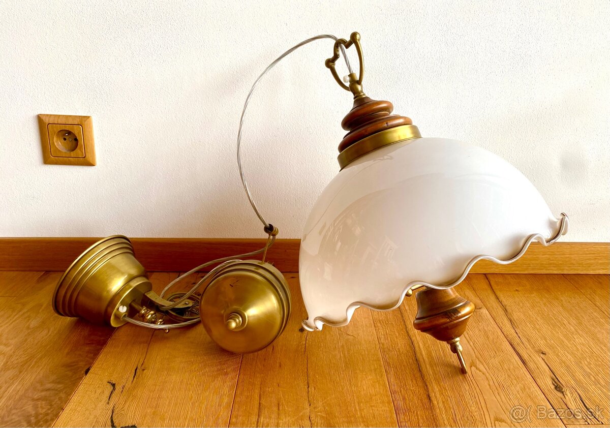 Starý krásný stahovací lustr - 3