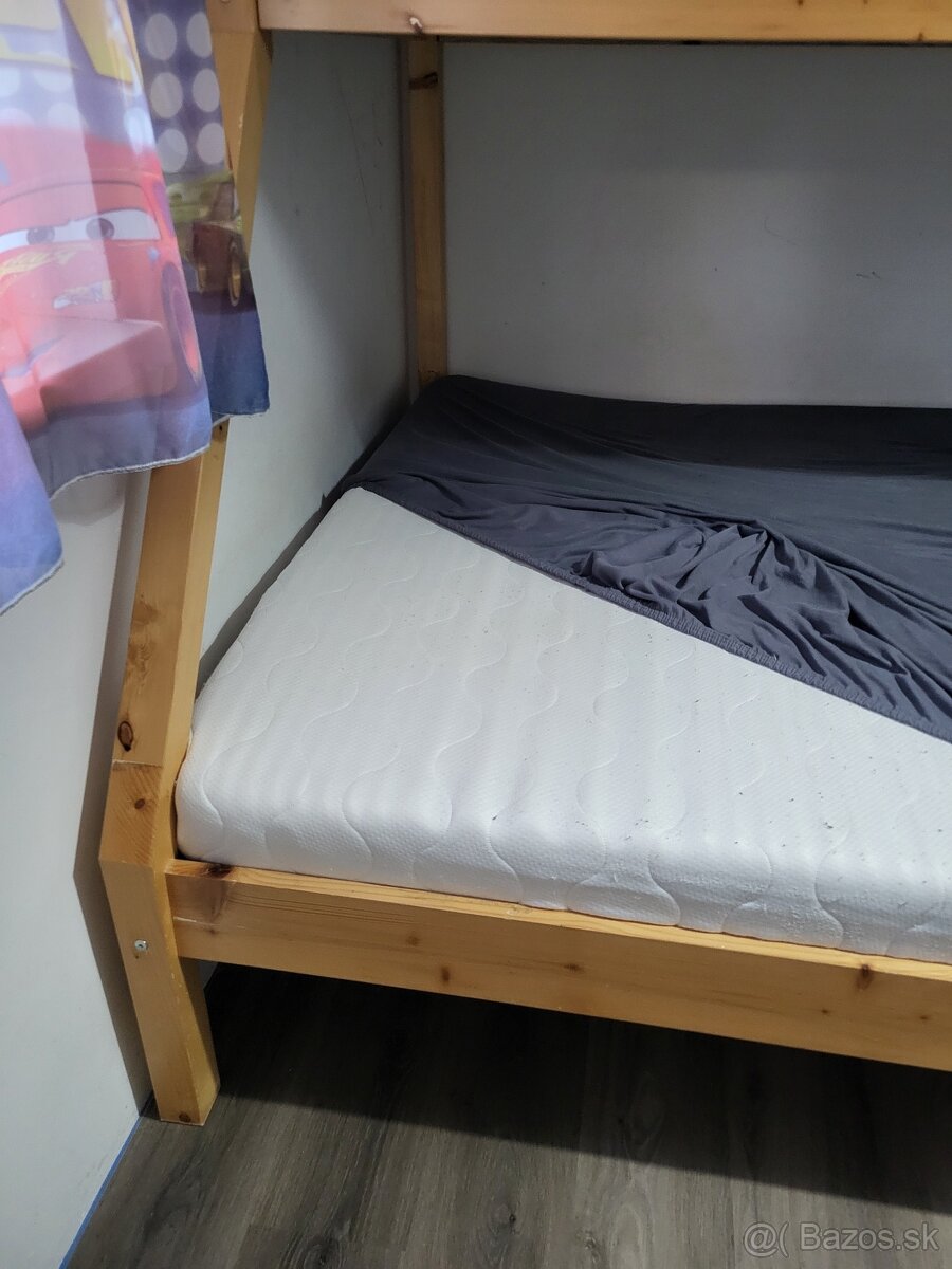 Poschodová posteľ s roštami + matrace - 3