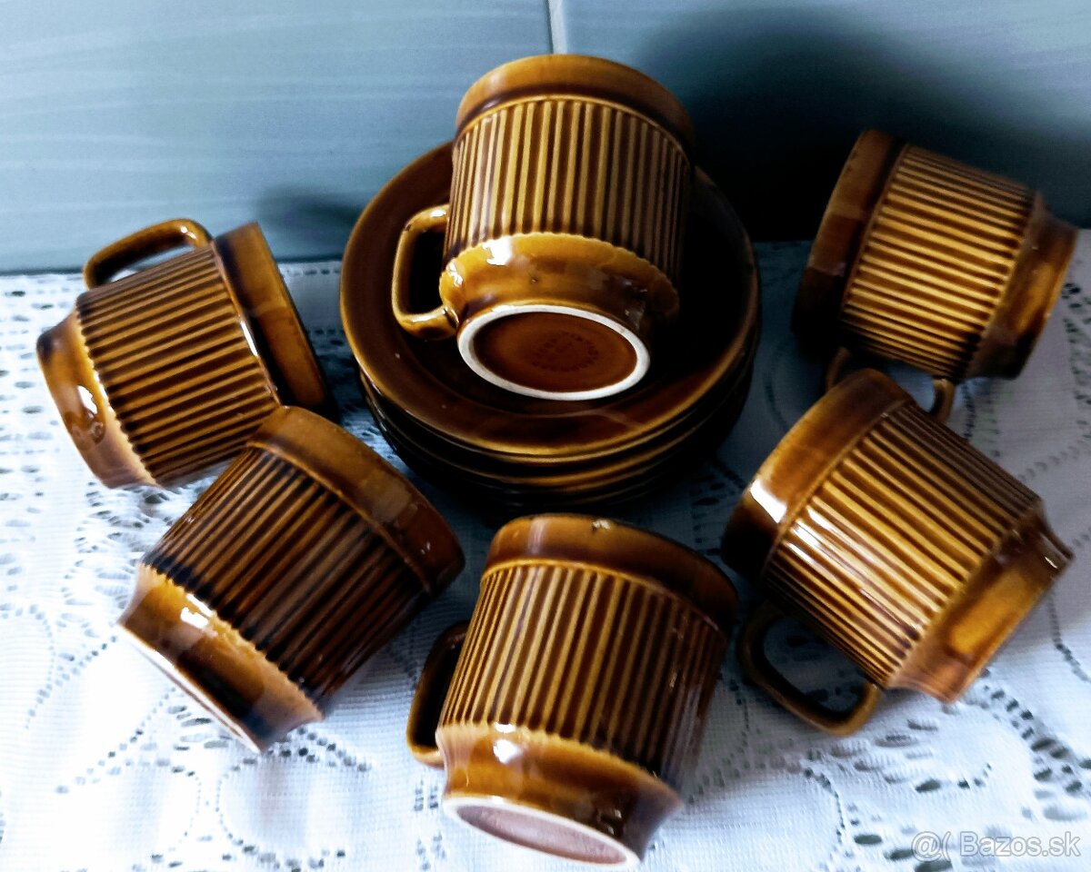 Retro šálky+ podšálky - 3