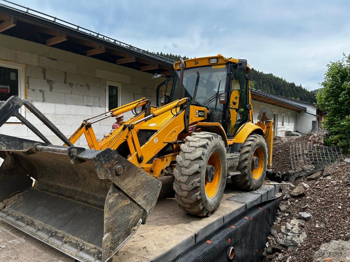 Zemné a výkopové práce - Bager JCB 4CX - 3