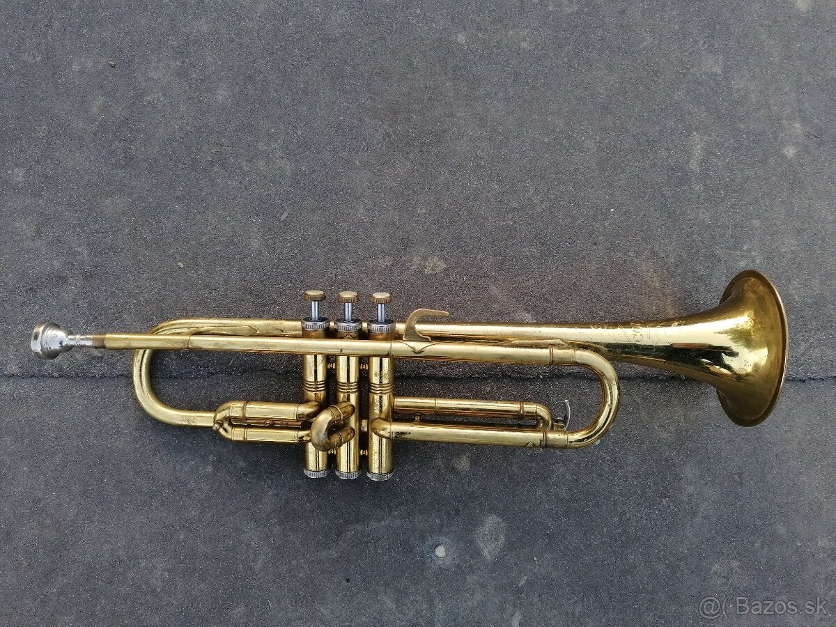 Predám starožitná trubka Cor ton - 3