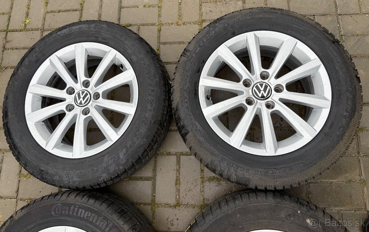 Volkswagen Alu zimná sada 5x112 R16 Continental 215/60 R16 - 3