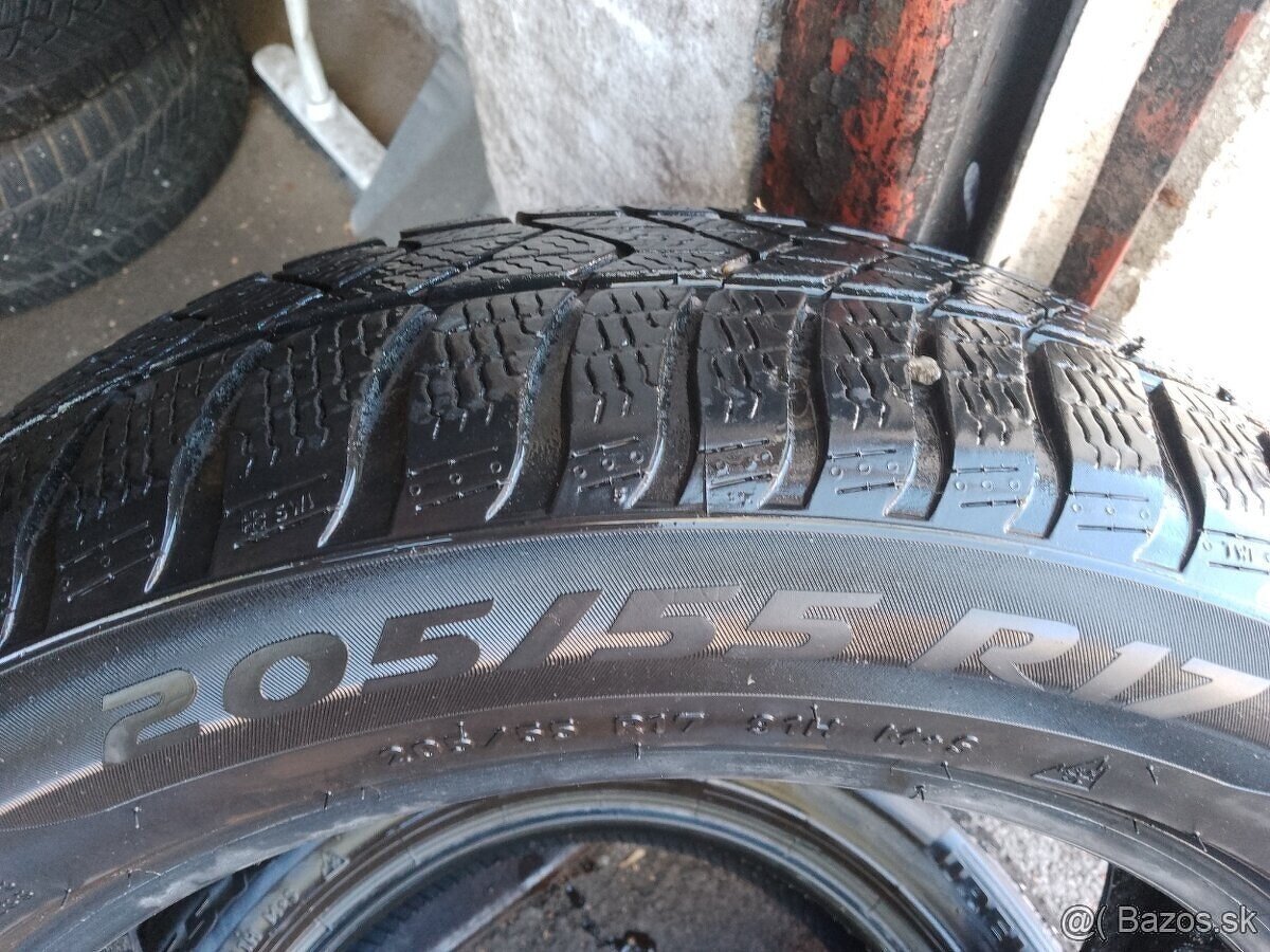 2x zimné pneumatiky 205/55 r17 - 3
