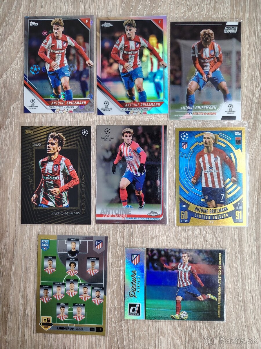 Griezmann, Suarez, de Jong - futbalové kartičky - 3