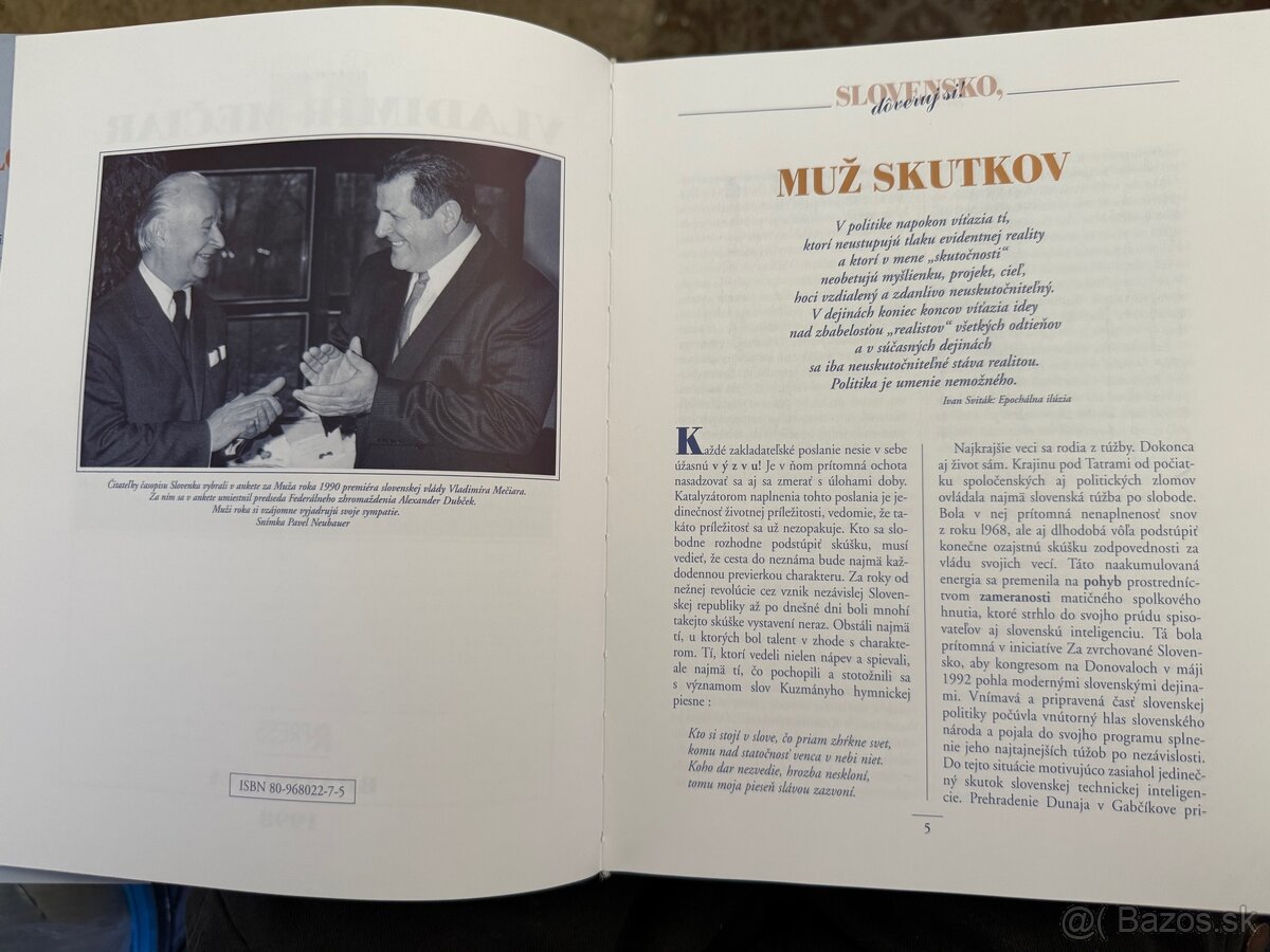 Kniha Vladimir Mečiar 1998 - 3