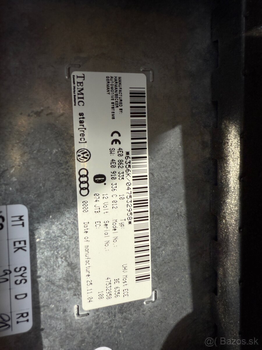 Bluetooth jednotka Audi 4E0 862 335 4E0862335 - 3