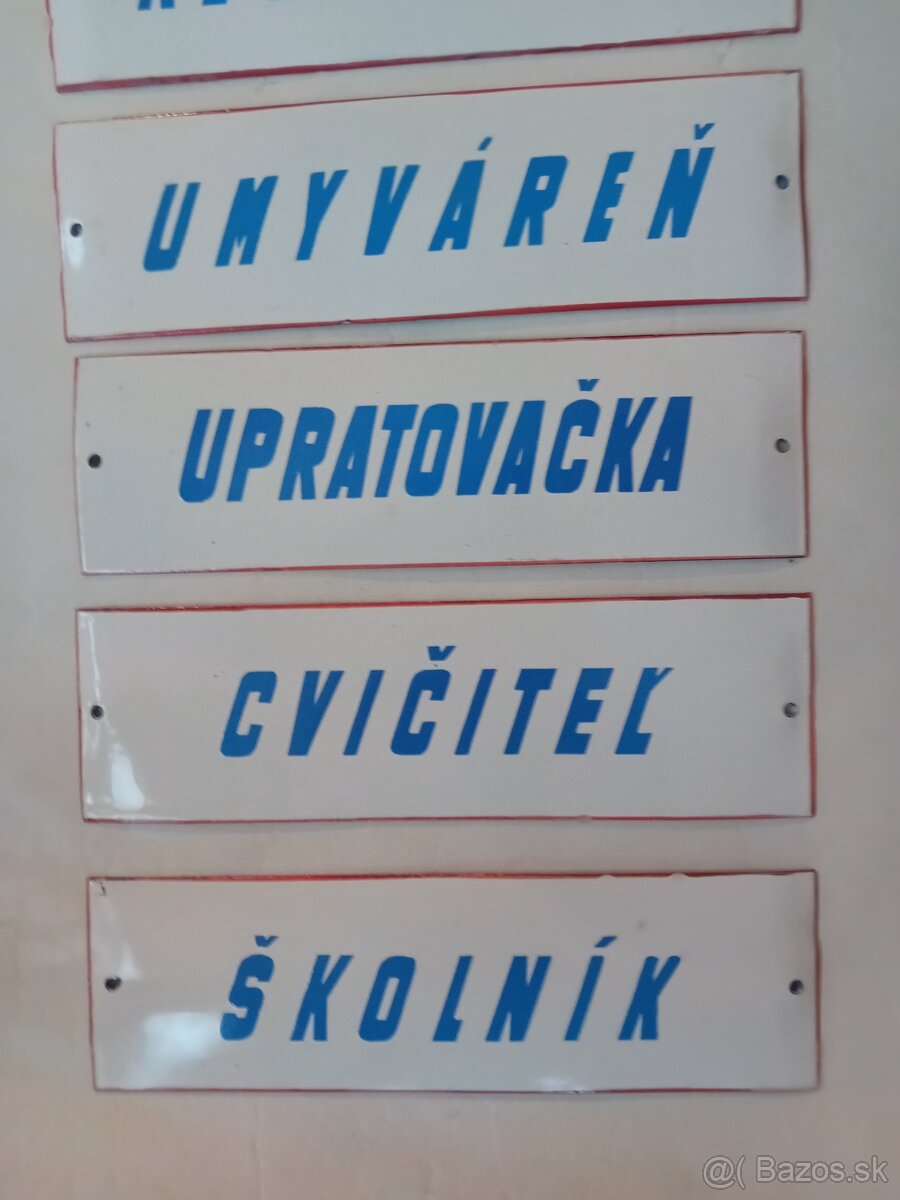 Smaltované tabuľky - 3