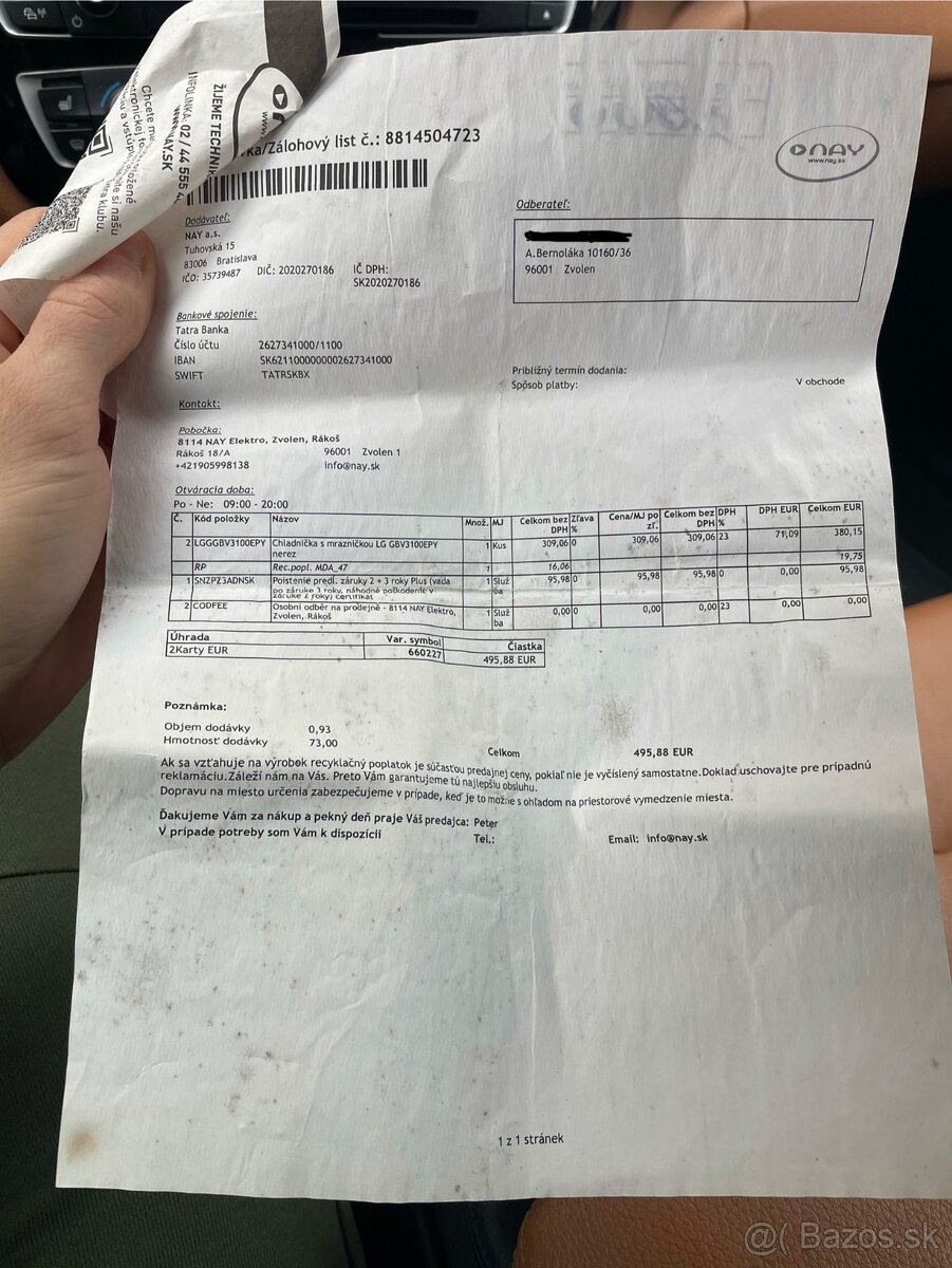 Predam chladničku z mraznickou LG GBV3100EPY nerez - 3