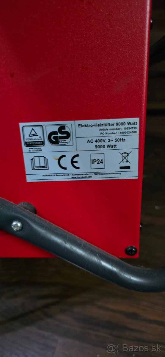 Teplovzdušný priemyselný ohrievač - 3