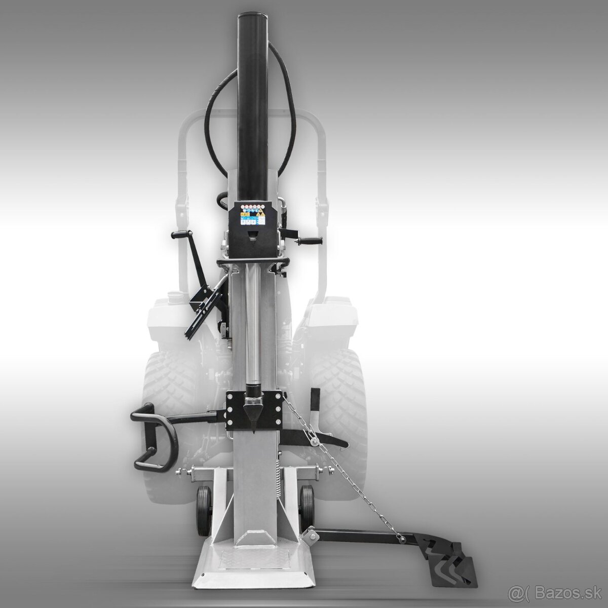 Štiepačka dreva Jansen TS-30, 30 t (PTO), stojaca, so zdvihá - 3