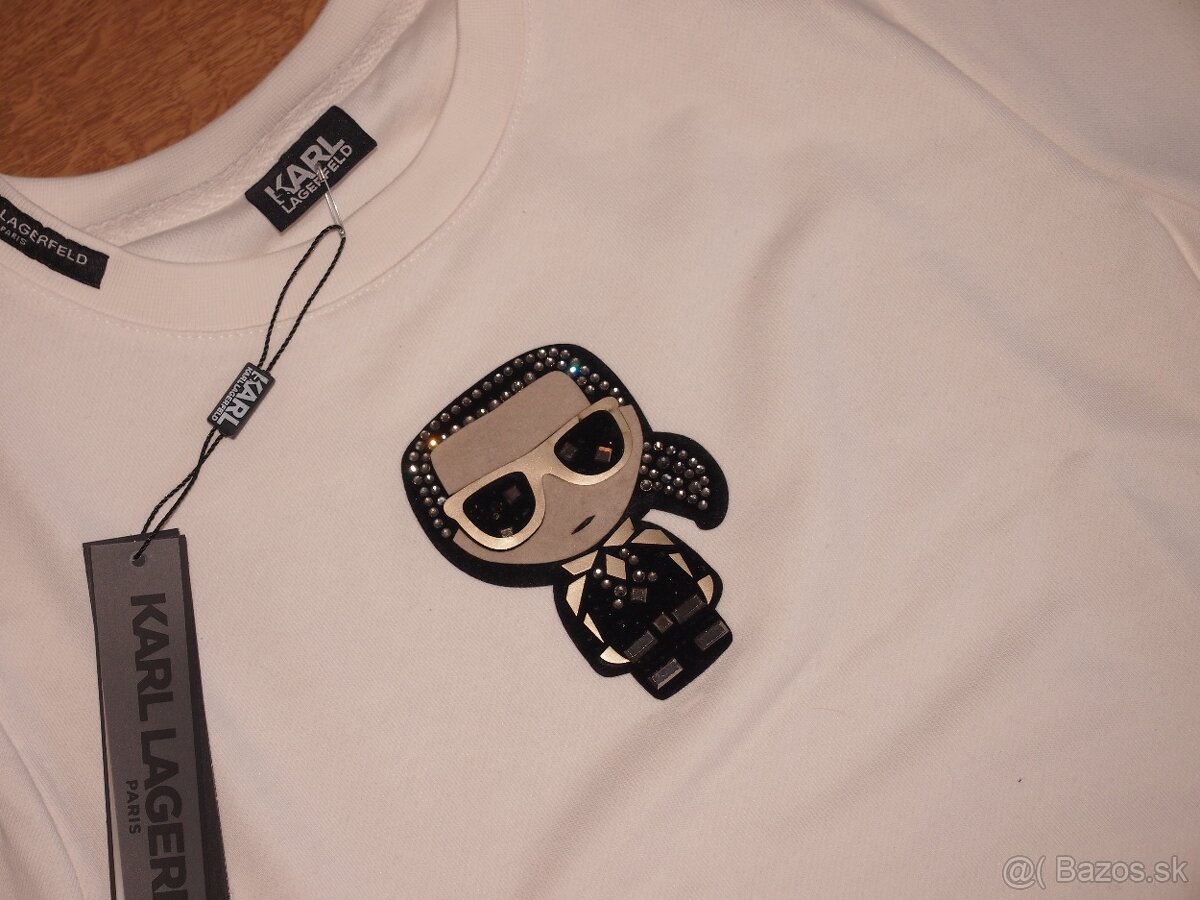 Karl Lagerfeld dámska biela mikina - 3
