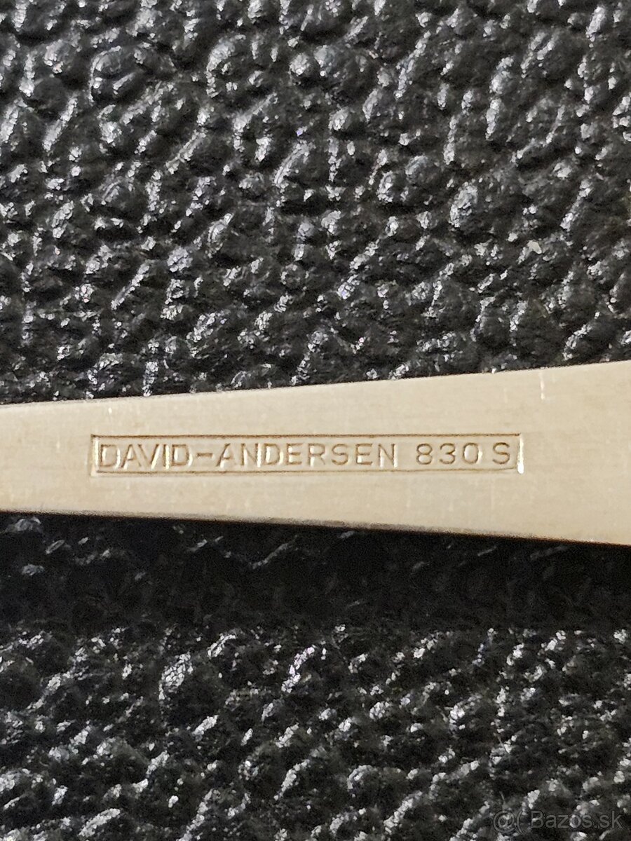 Strieborné čajové lyžičky David Andersen - 3