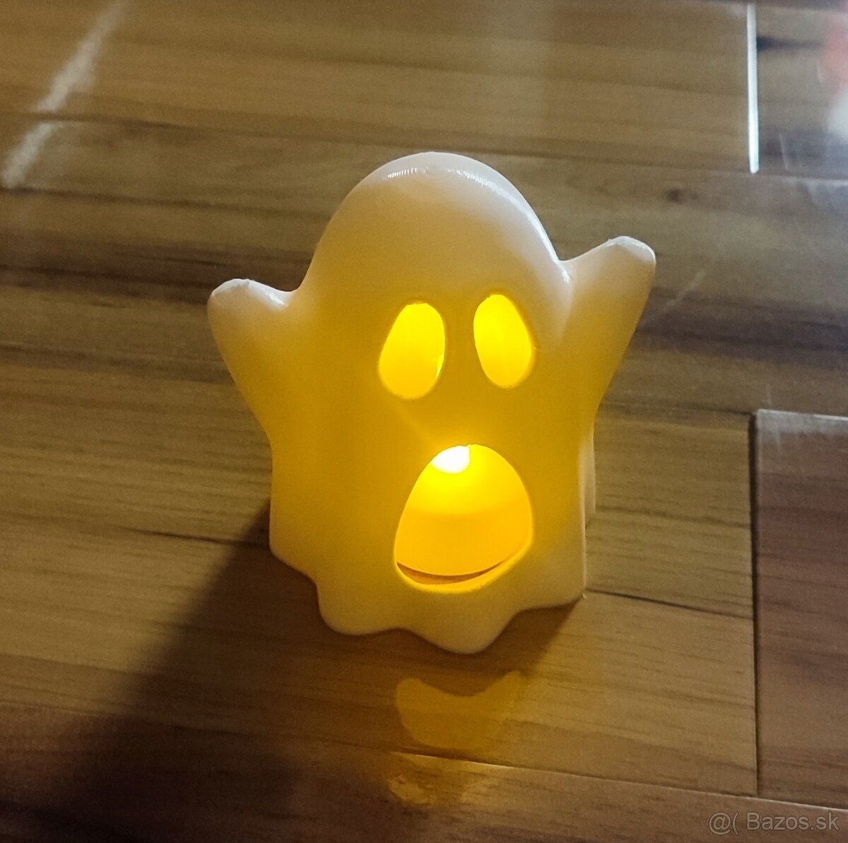 3D tlačený duch + ele. sviečka - 3