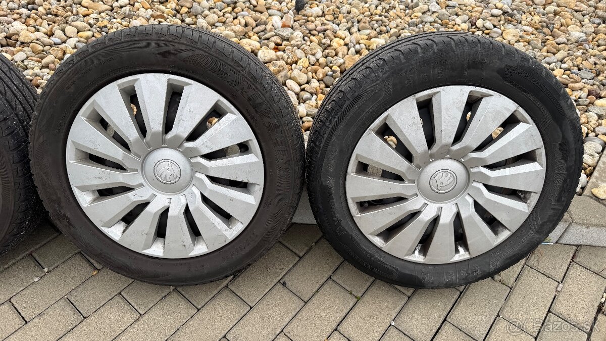 Predám plechové disky na letných pneumatikach - 3