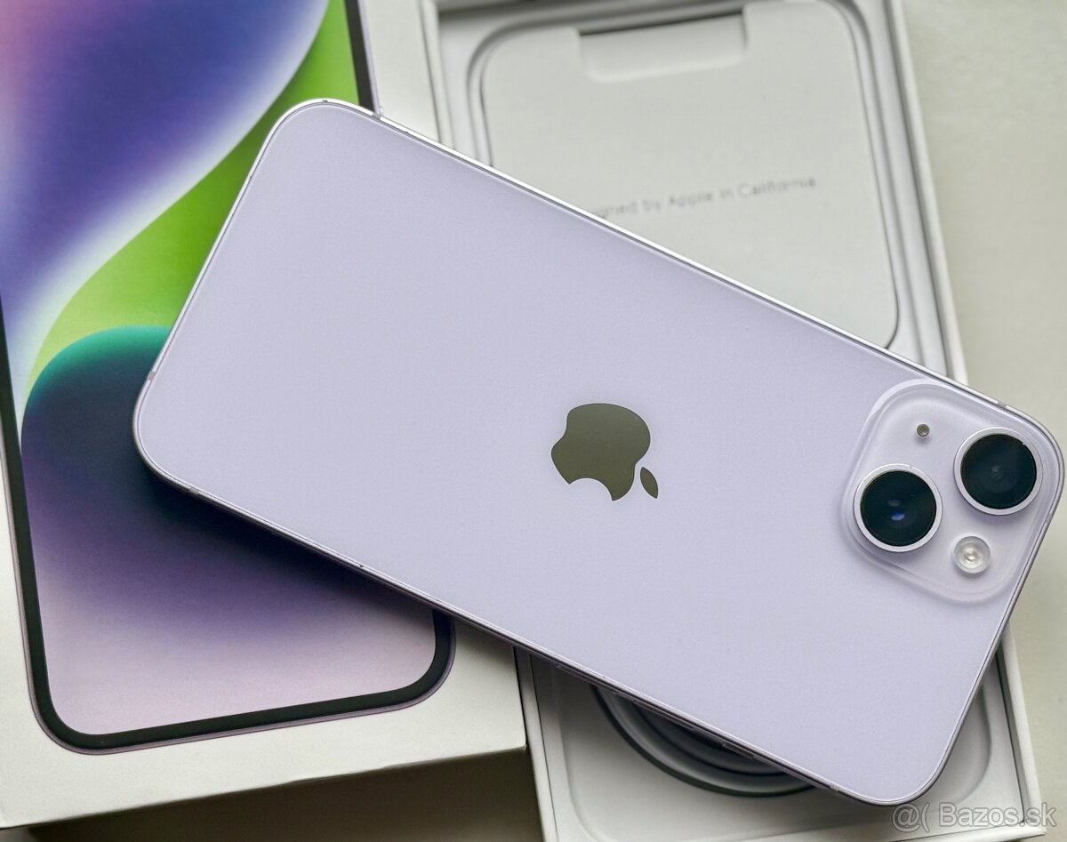 iPhone 14 Purple BATERIE 100% TOP - 3