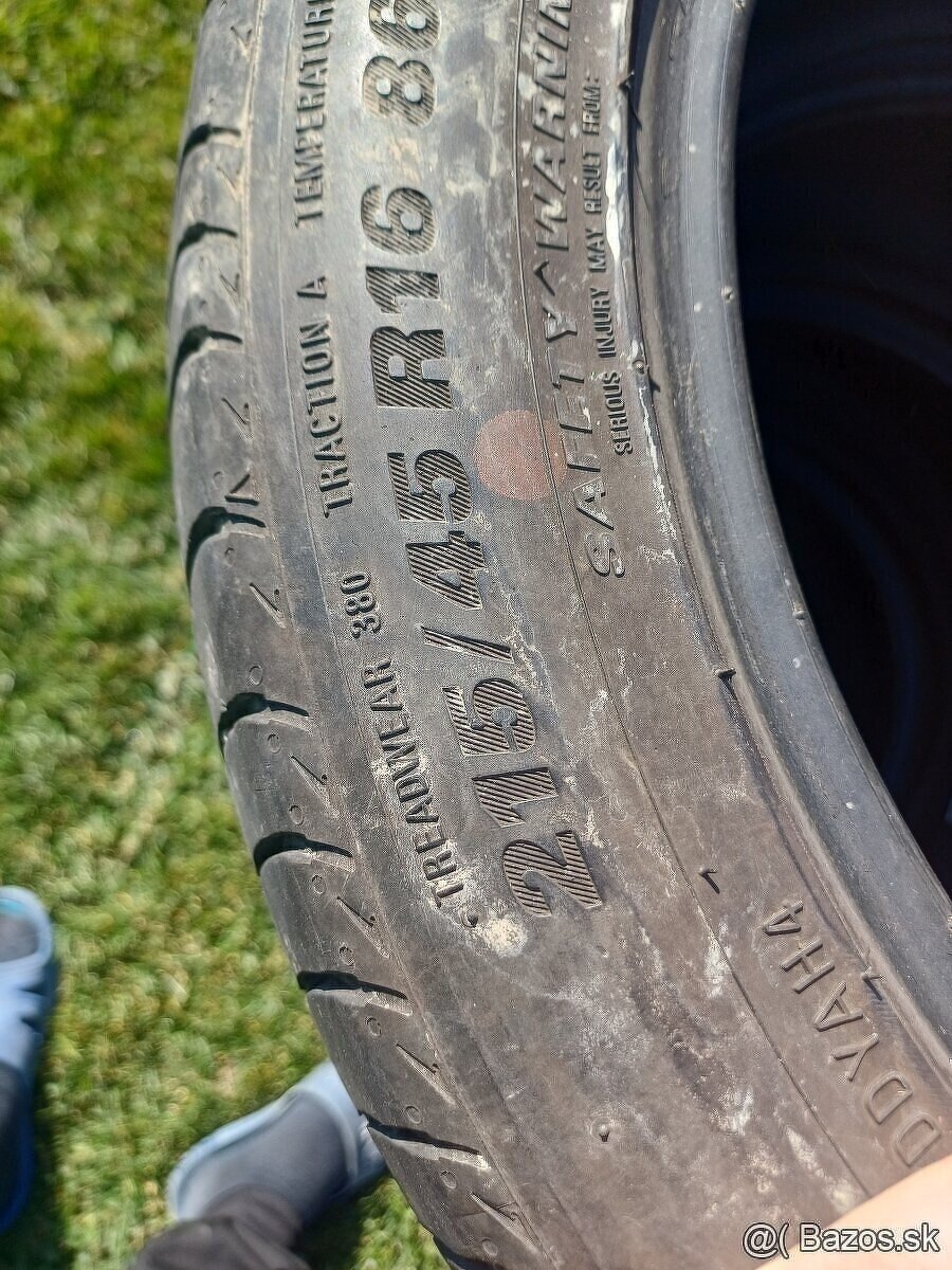 215/45 r16 letné pneumatiky ,Kumho - 3