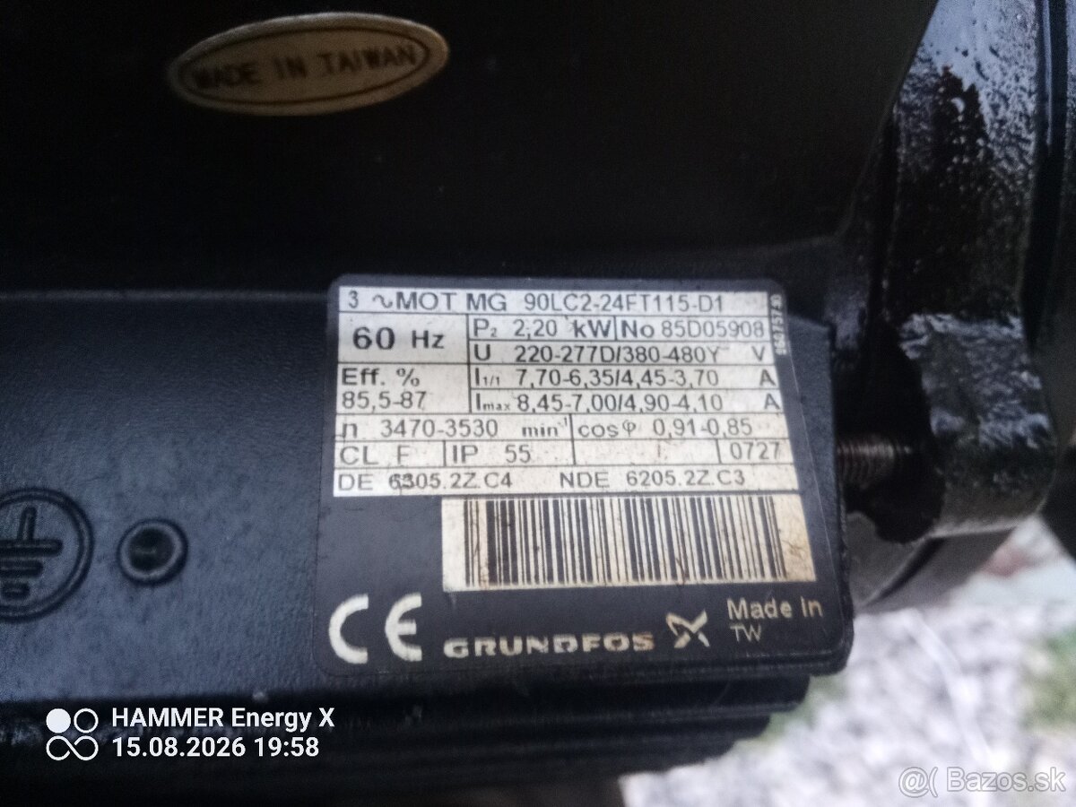 Čerpadlo Grundfos CRK2-220/22 - 3