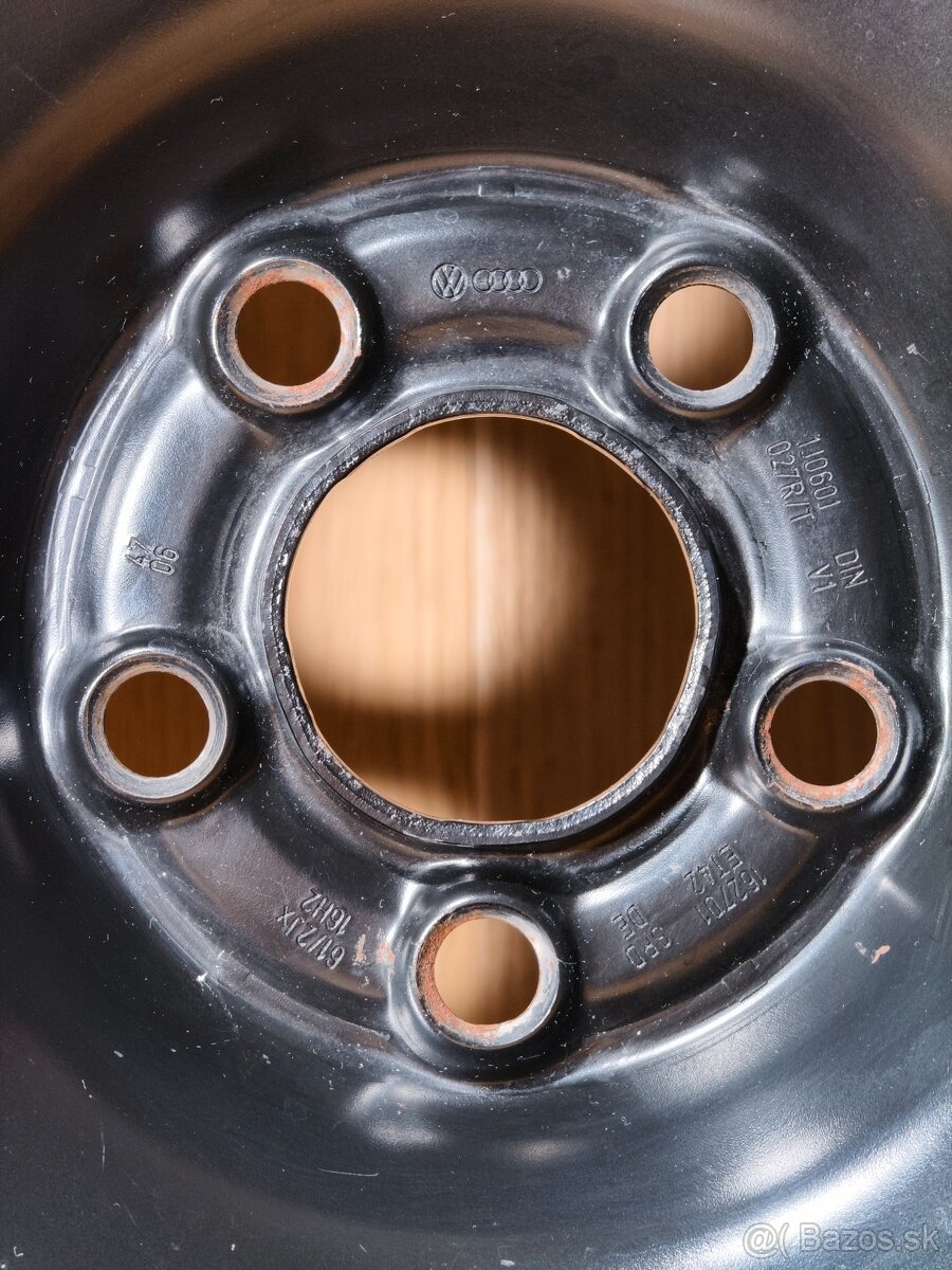 VW 16" originálny oceľový disk - 3