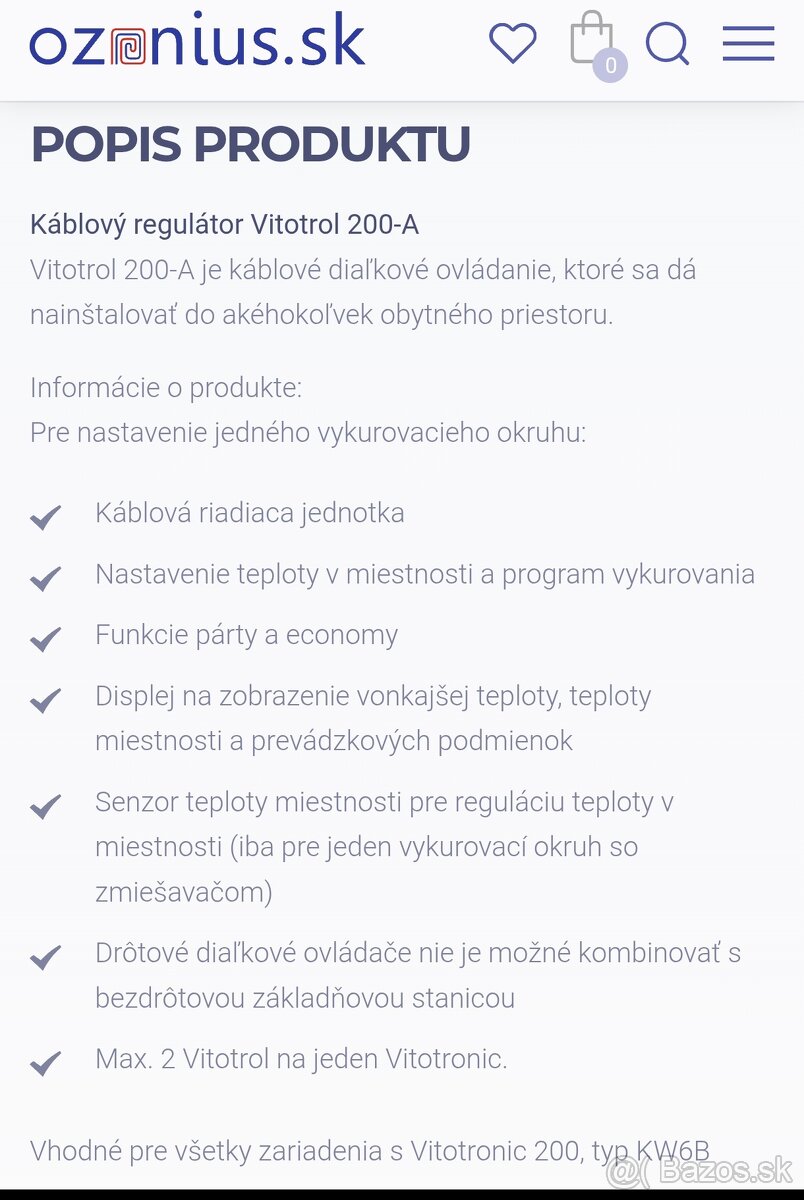 Termostat Viessmann vitotrol 200-A - 3