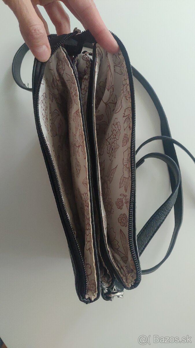 Čierna kabelka cez plece - 3