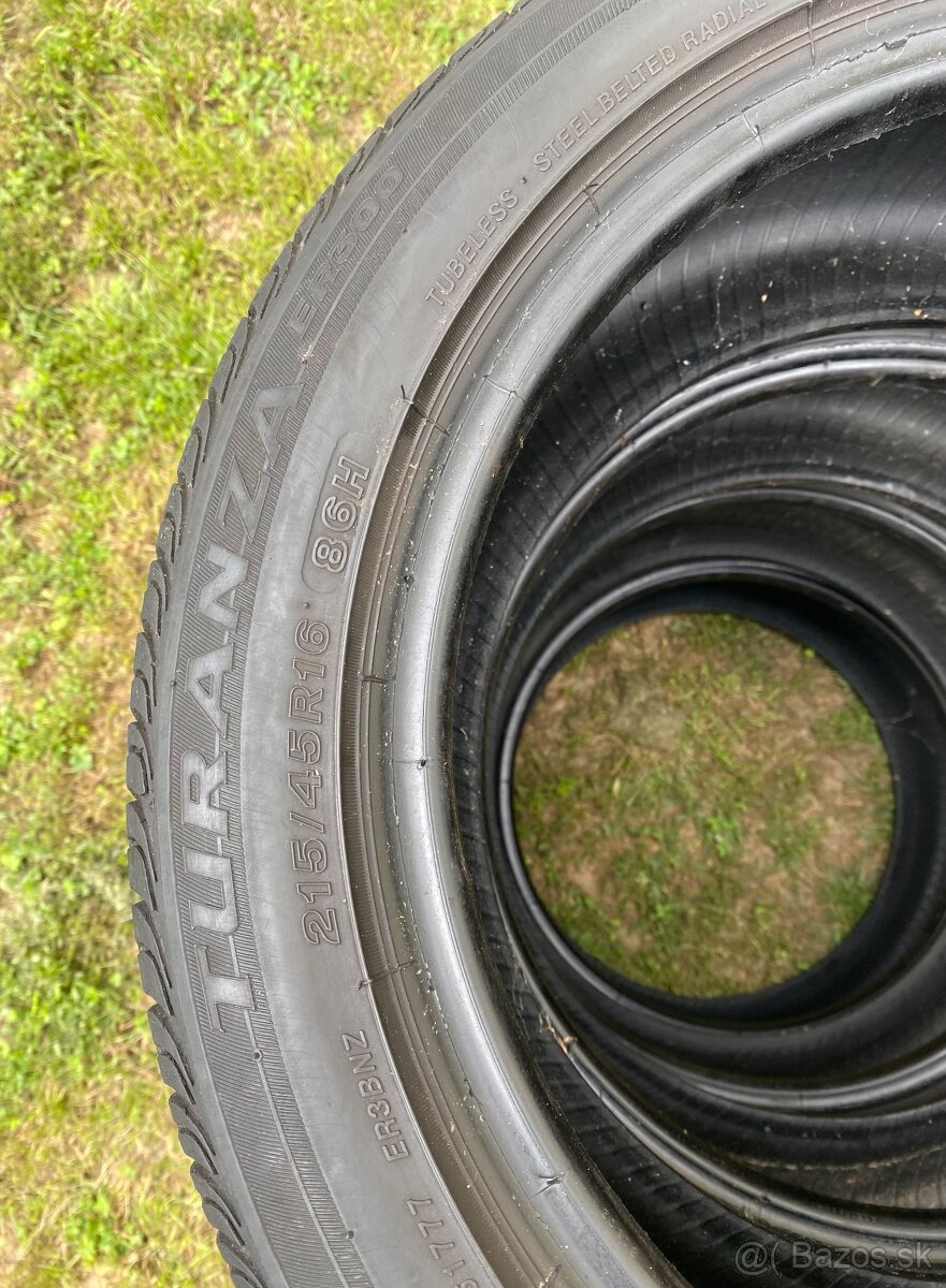 215/45 r16 letné BRIDGESTONE 86H - 3