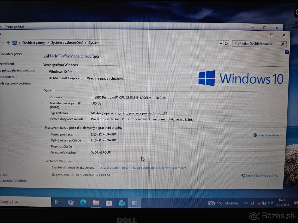 Dell Vostro 3558- 15.6"HD/ 250GB SSD/ Win 10 - 3