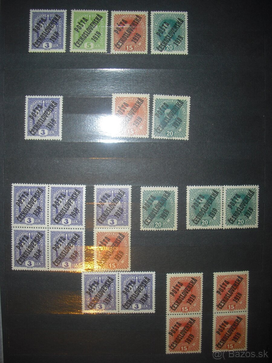 predam zbierku Ceskoslovenskych znamok 1919 + - 3