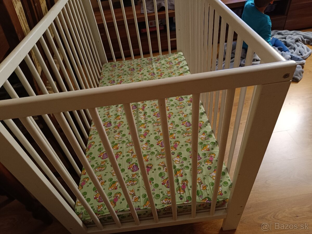 Drevená detská postieľka - 3