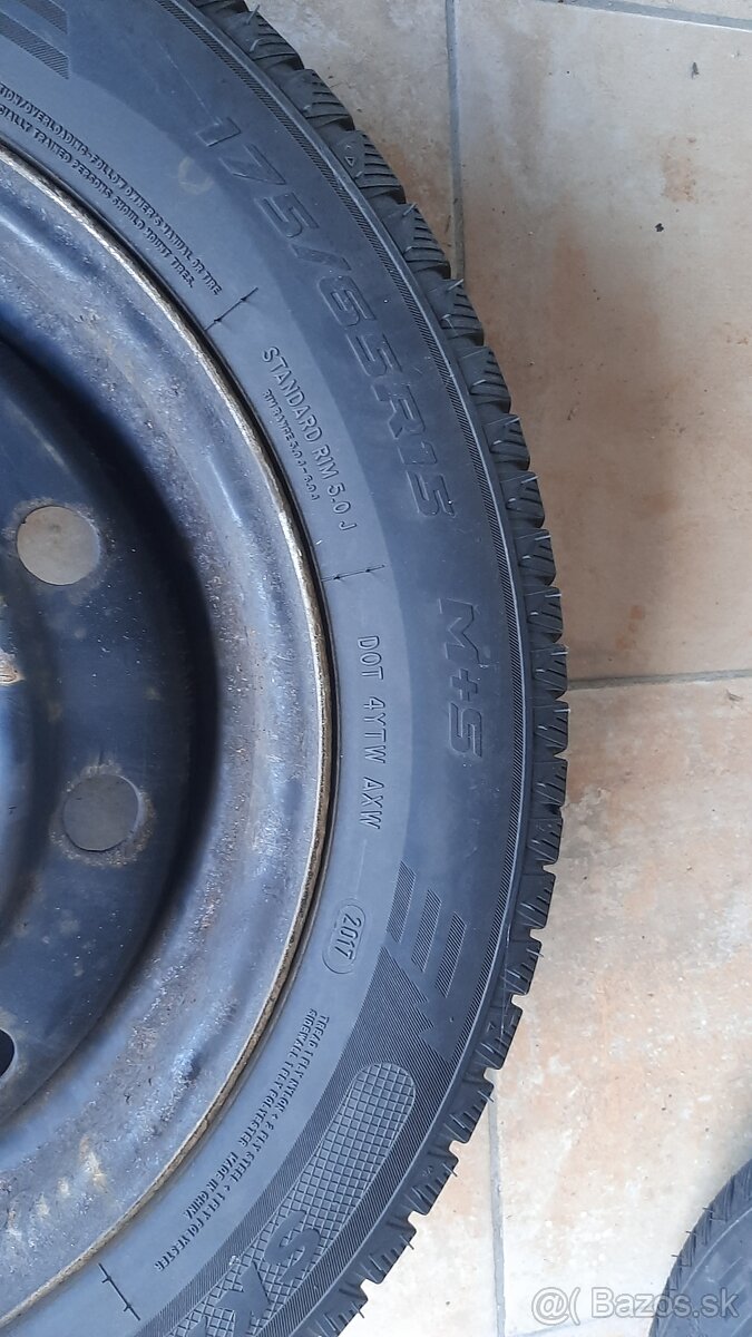 Zimné pneumatiky s diskami 4x100, 175/65 R15 - 3