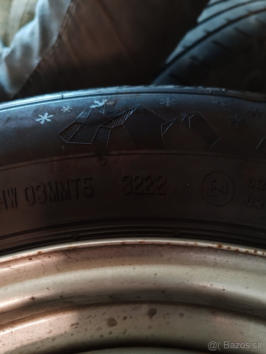 Prodám Disky 5x112 i s pneu 195/65/15 zimní - 3