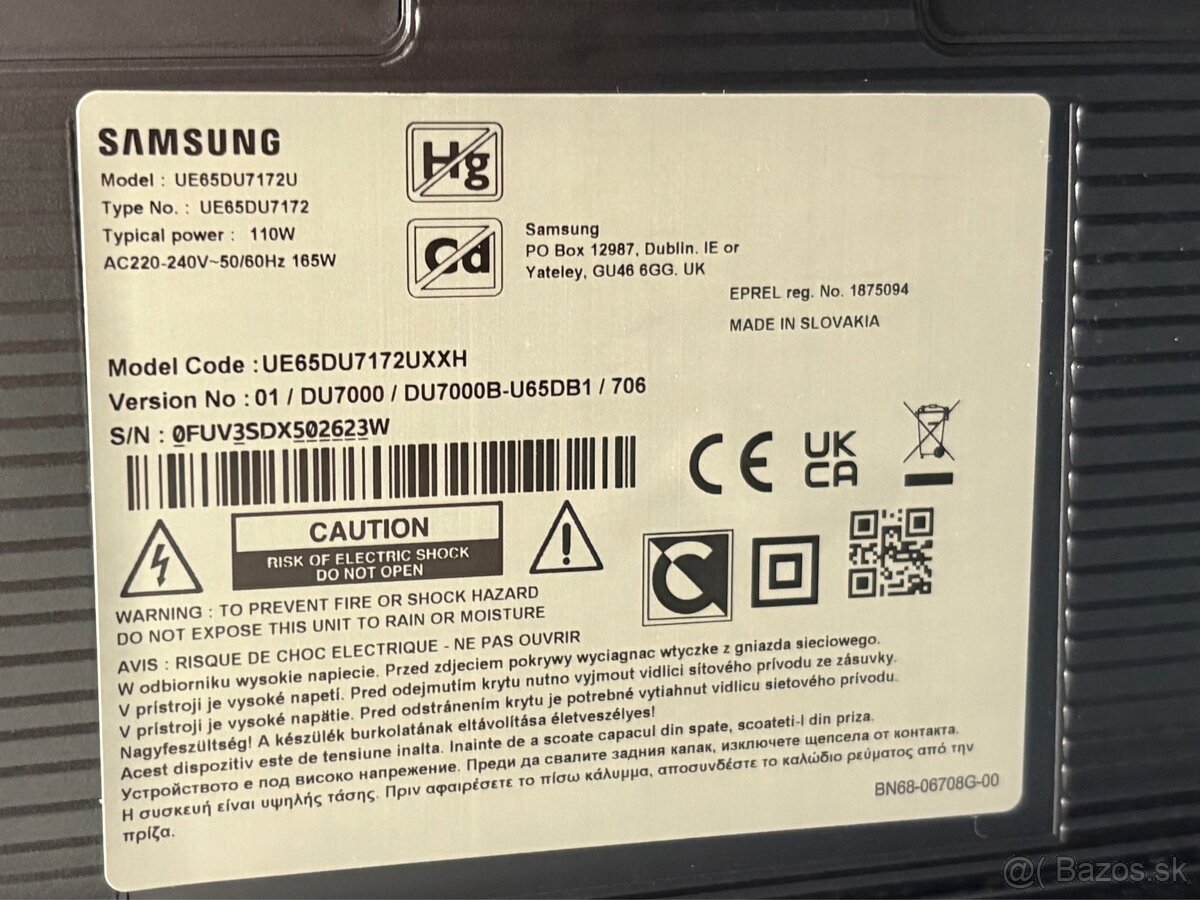 Televízor 65" Samsung UE65DU7172 - 3