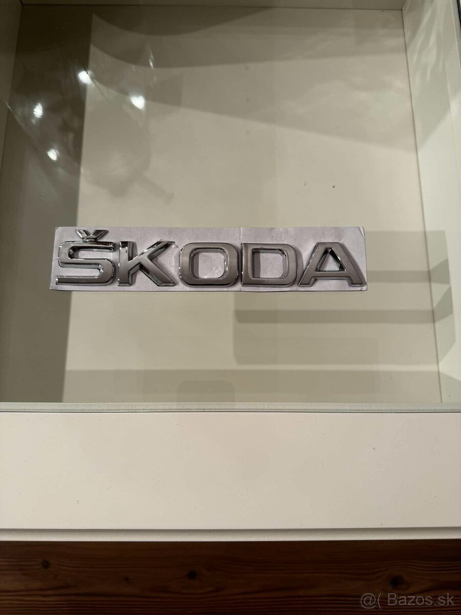 Śkoda nápis velký chrómový - 3