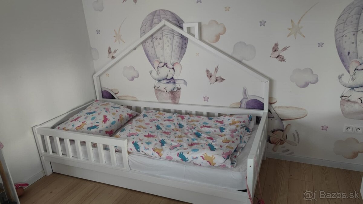 Masívna domčeková posteľ - MILICA - 3