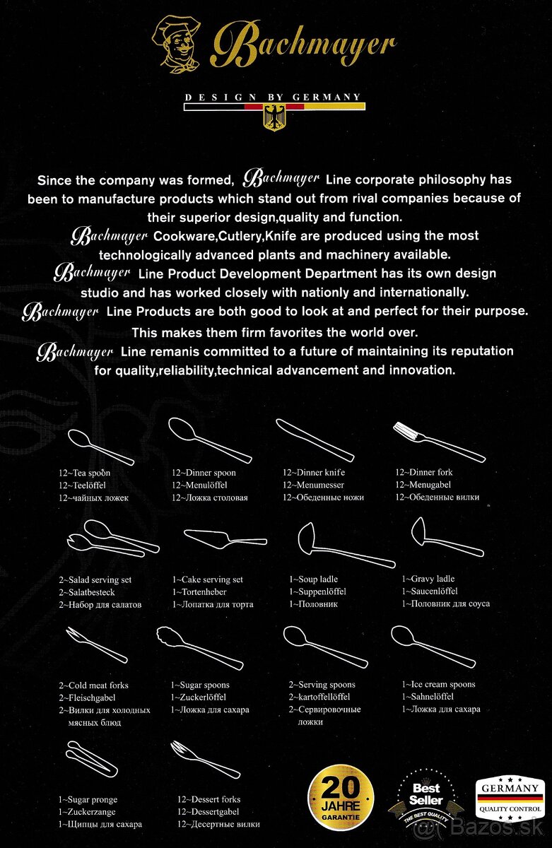 príborový set Bachmayer - 3