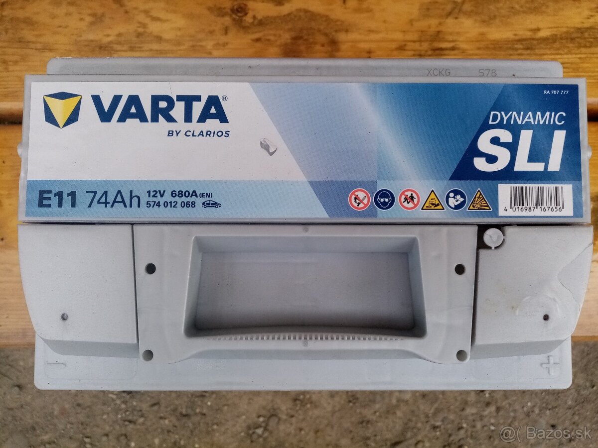Nova Autobatéria 12V VARTA E11 74Ah 680A - 3