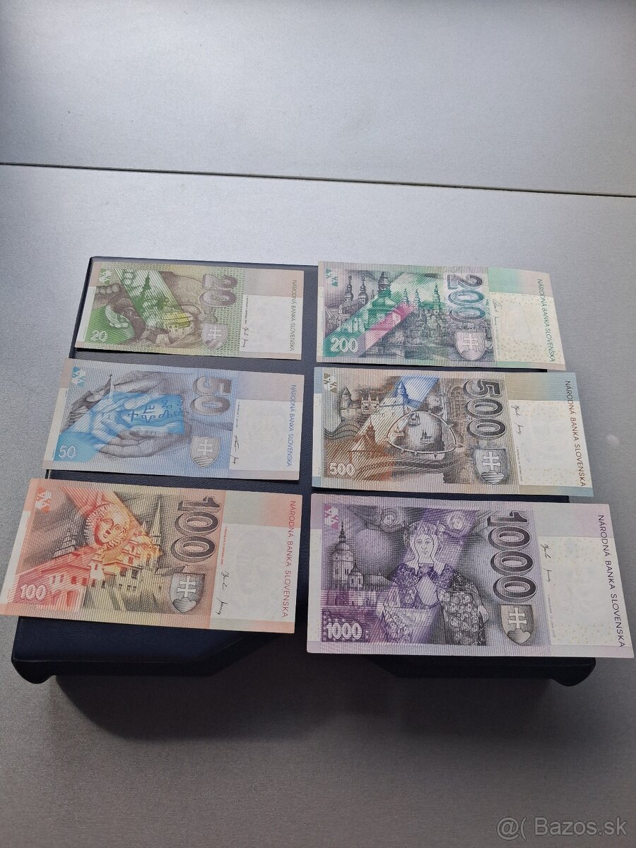 Sada Slovenských bankoviek - 3